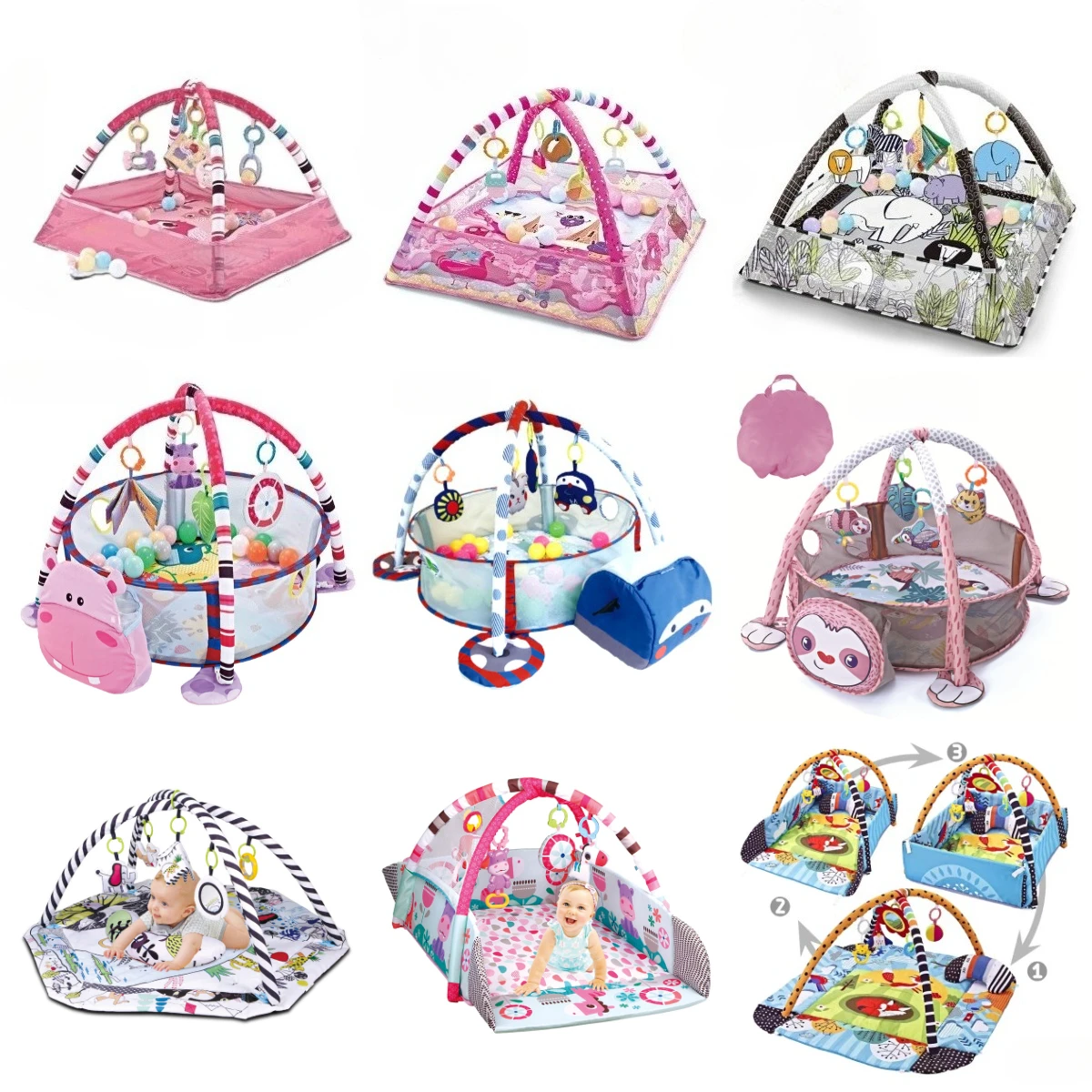 Educational Cartoon For Kids - Educational Fitness Frame For Children Play