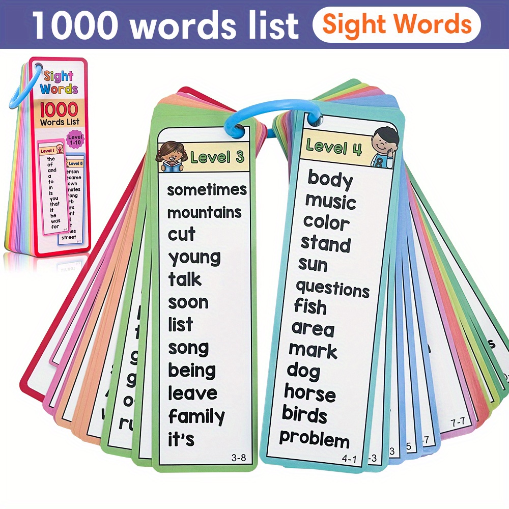 Sight Word Game - 1000 Sight Words Flash Cards for