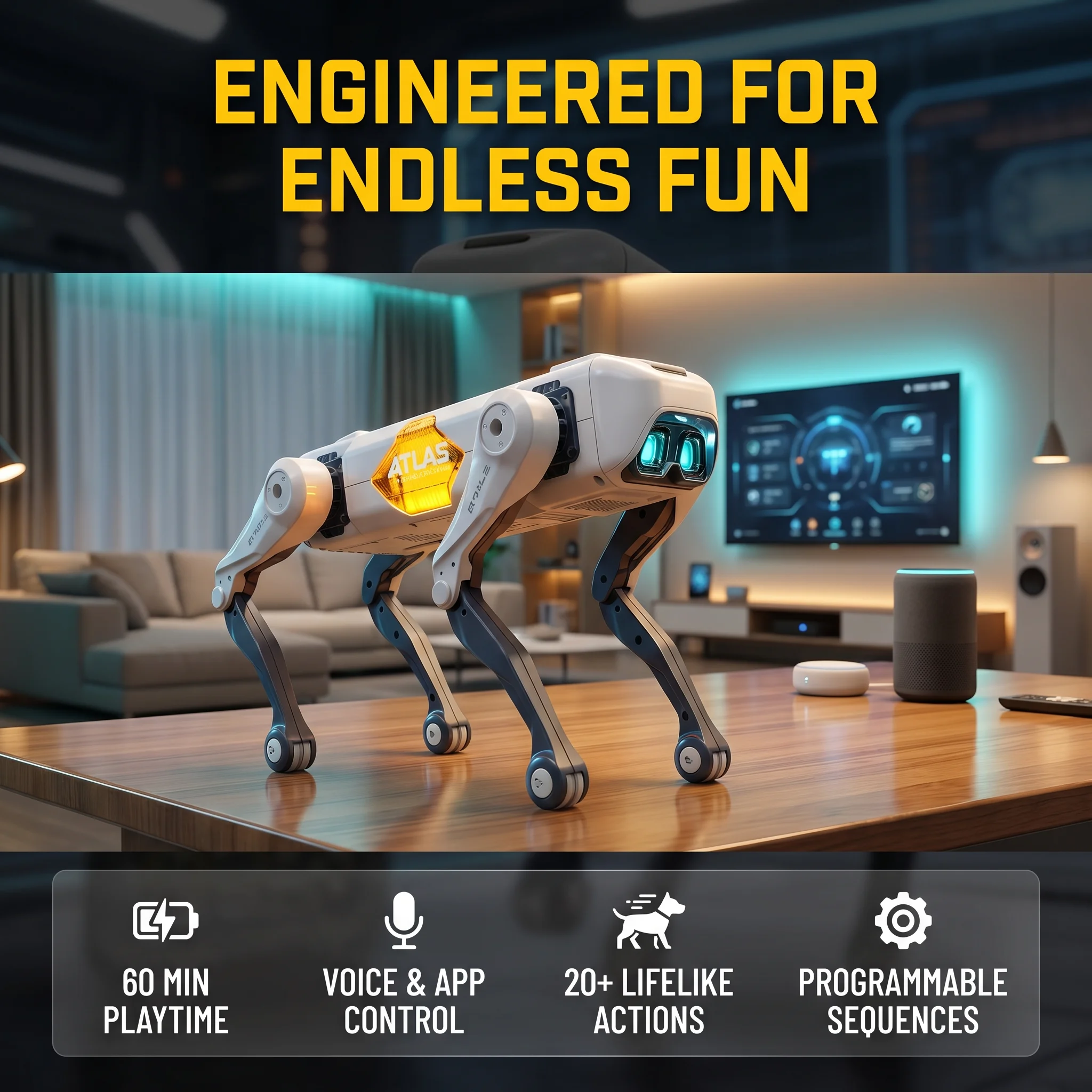Kids Educational Gadget - AI Smart Robot Dog, Voice &