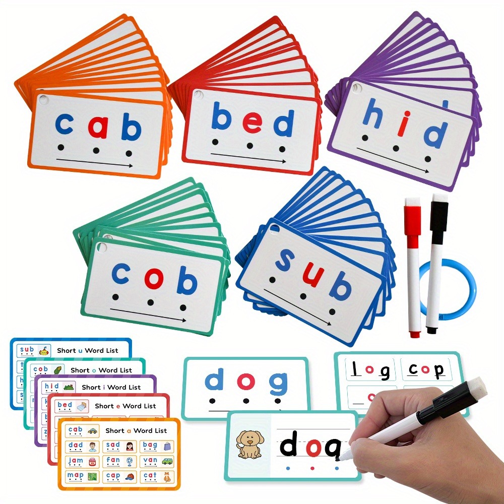 Sight Word Game - Dry Erase Handwriting Flash Cards 60pcs