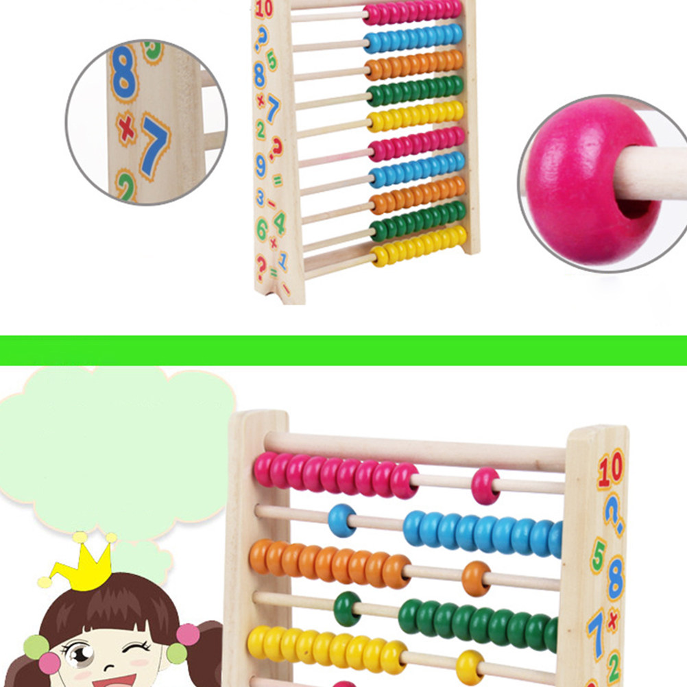 10 Stalls Wooden Math Abacus C - đánh giá và giá Kids Educational Computer