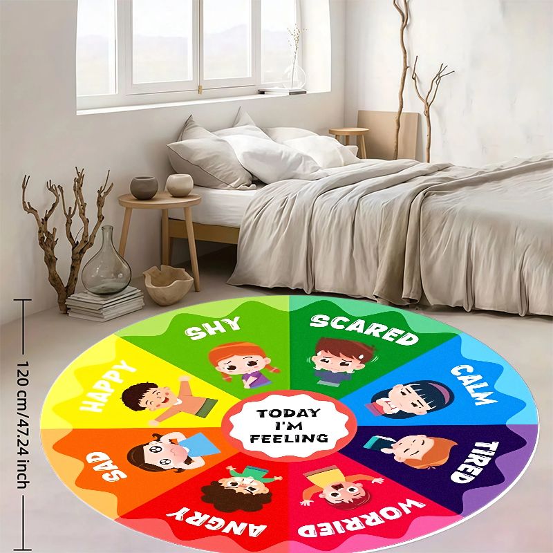 Emotion Wheel Kids Round Rug F - đánh giá và giá Kids Education Room