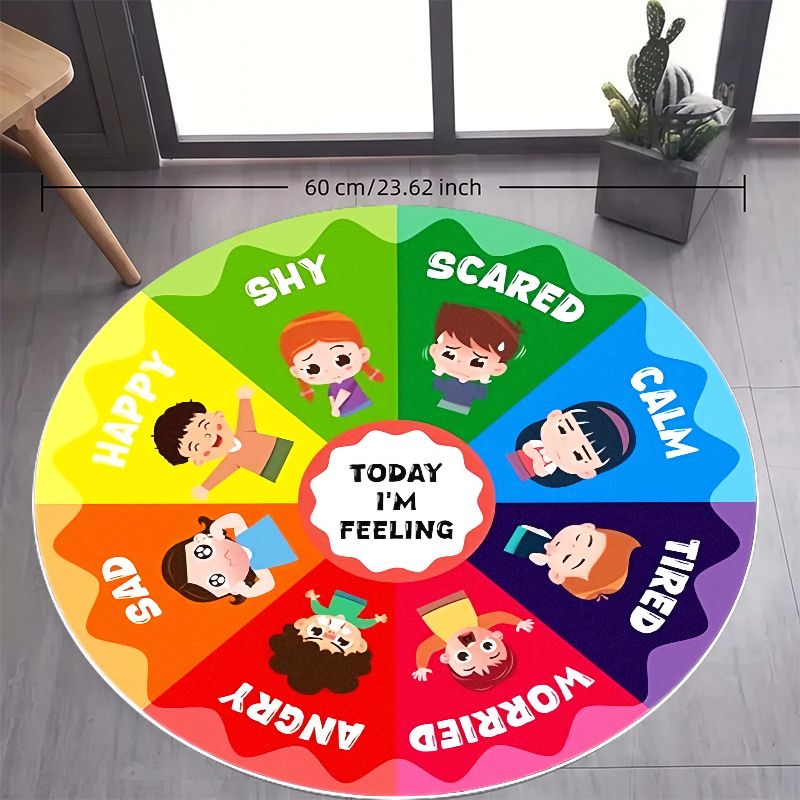 Emotion Wheel Kids Round Rug F - đánh giá và giá Kids Education Room
