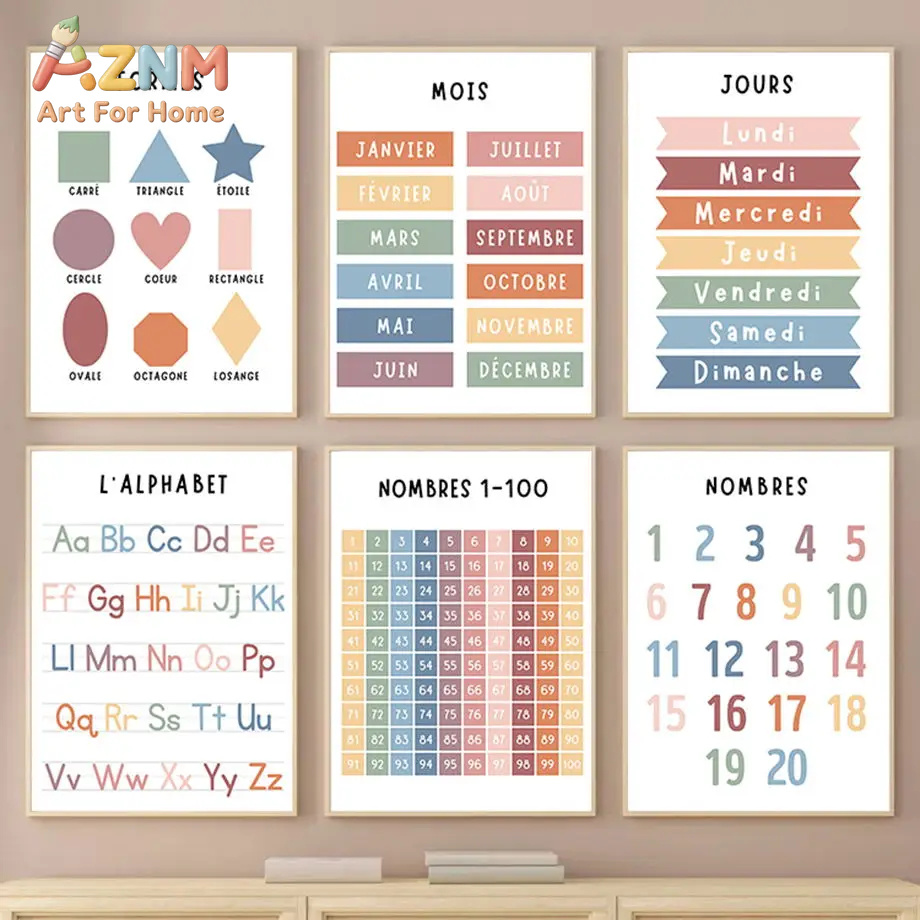 English French Number Alphabet - đánh giá và giá Educational Cartoon For Kids