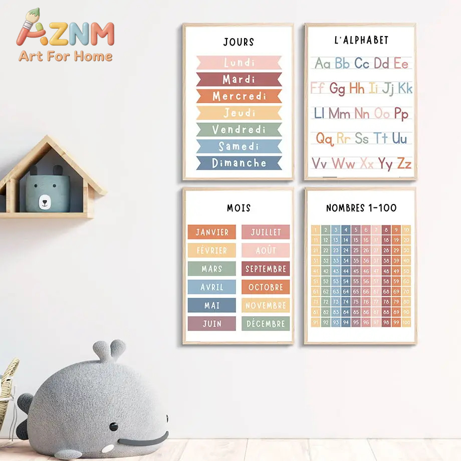 English French Number Alphabet - đánh giá và giá Educational Cartoon For Kids