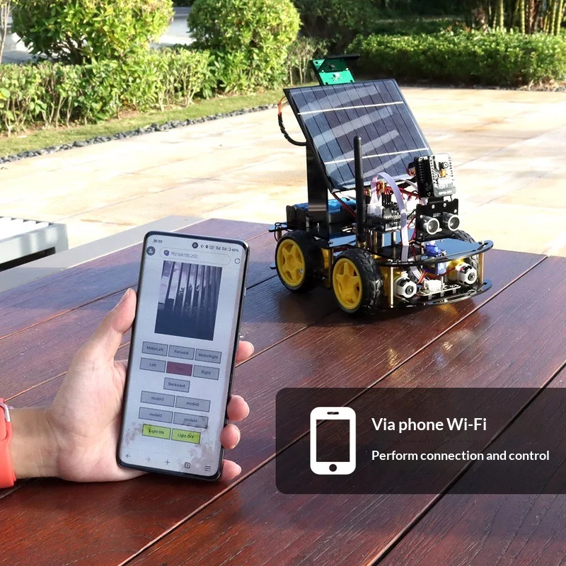 Solar Powered ESP32 CAM Progra - đánh giá và giá Coding Robot Toy