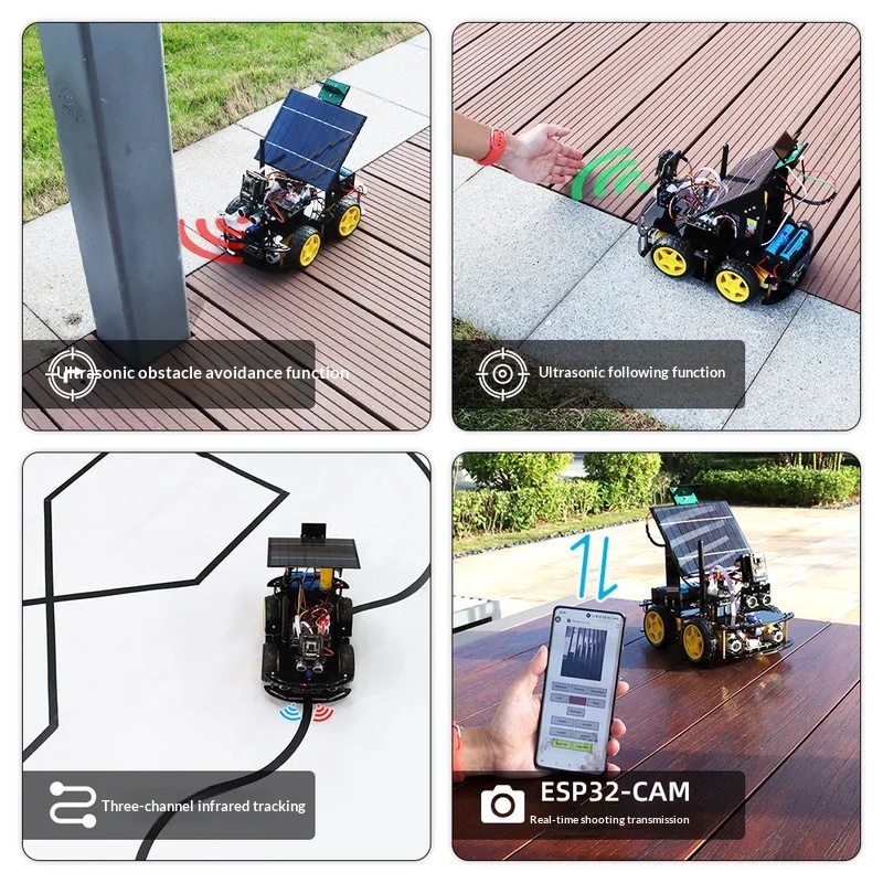 Solar Powered ESP32 CAM Progra - đánh giá và giá Coding Robot Toy