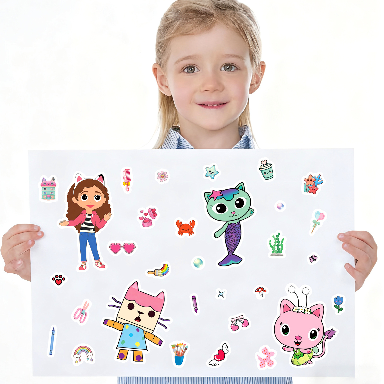 8/16Sheets Gabby's Dollhouse M - đánh giá và giá Educational Cartoon For Kids