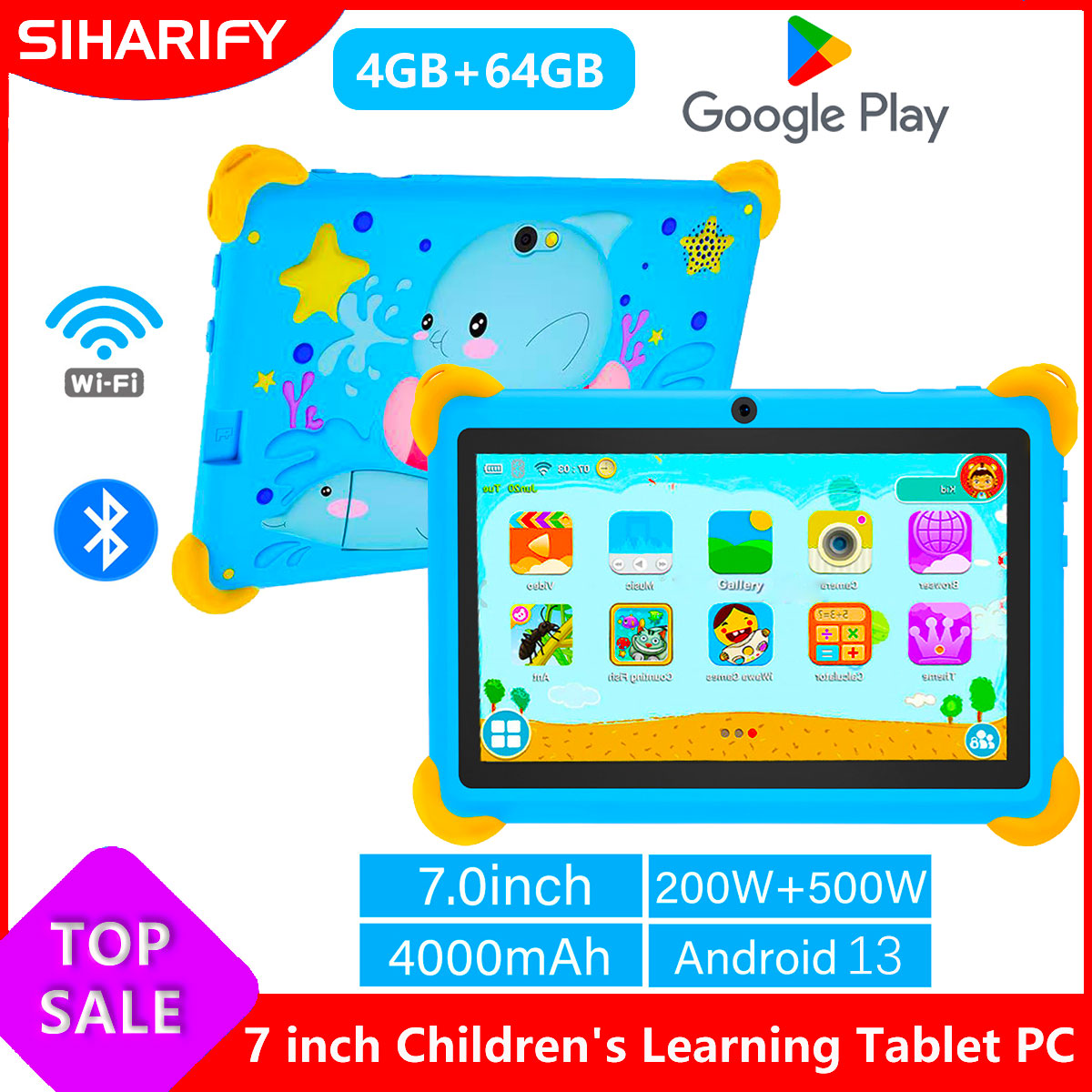 7 Inch 5G Kids' Tablets Androi - đánh giá và giá Kids Education Tablet