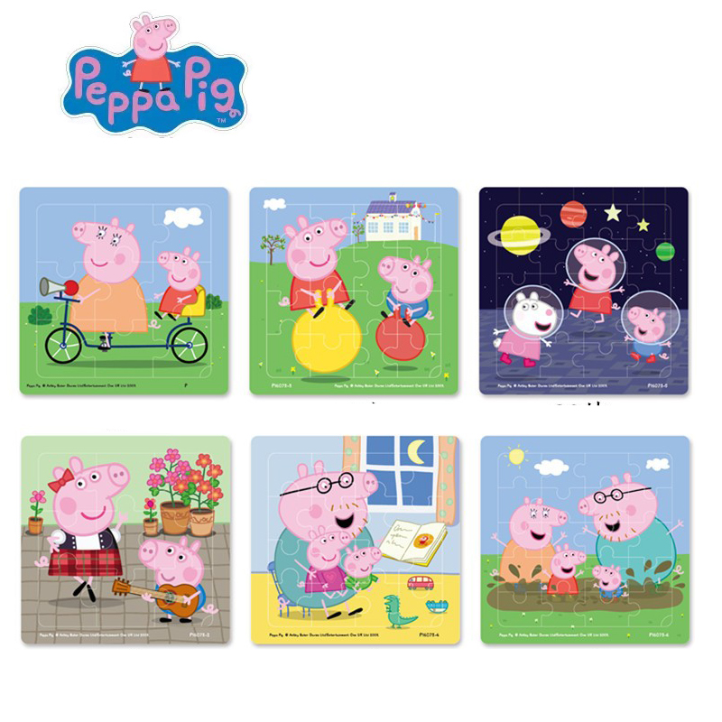 Peppa pig Figures MINI Jigsaw  - đánh giá và giá Educational Cartoon For Kids