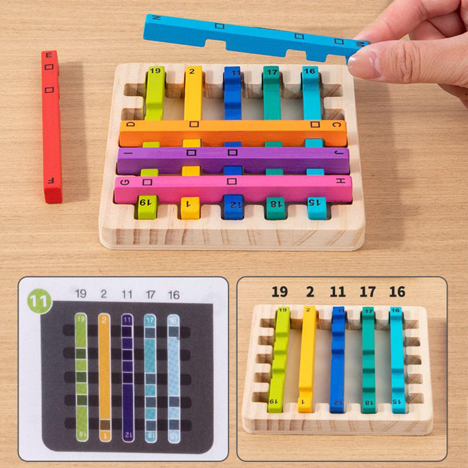 Rainbow Stick Stacking Toys Wo - đánh giá và giá Kids Education Activities