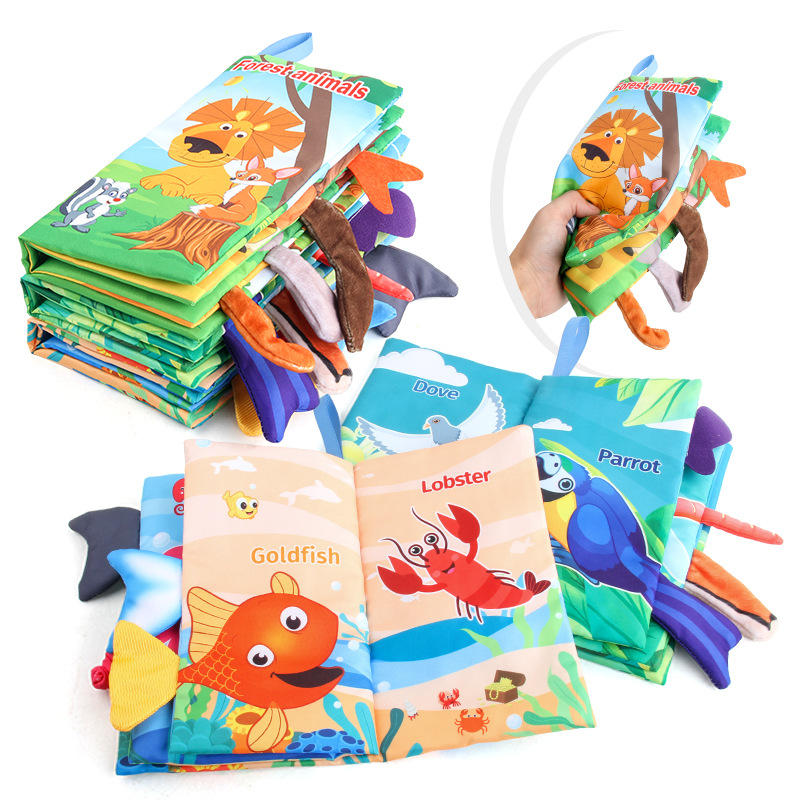 New Baby Cloth Books Visual an - đánh giá và giá Educational Cartoon For Kids