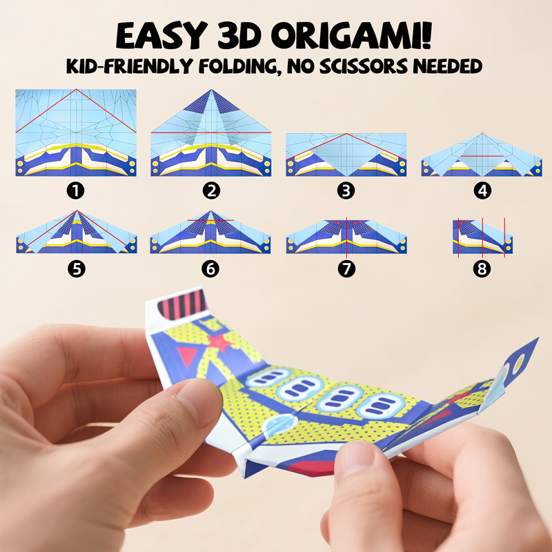 36 Sheets Kids Paper Airplane  - đánh giá và giá Kids Education Activities