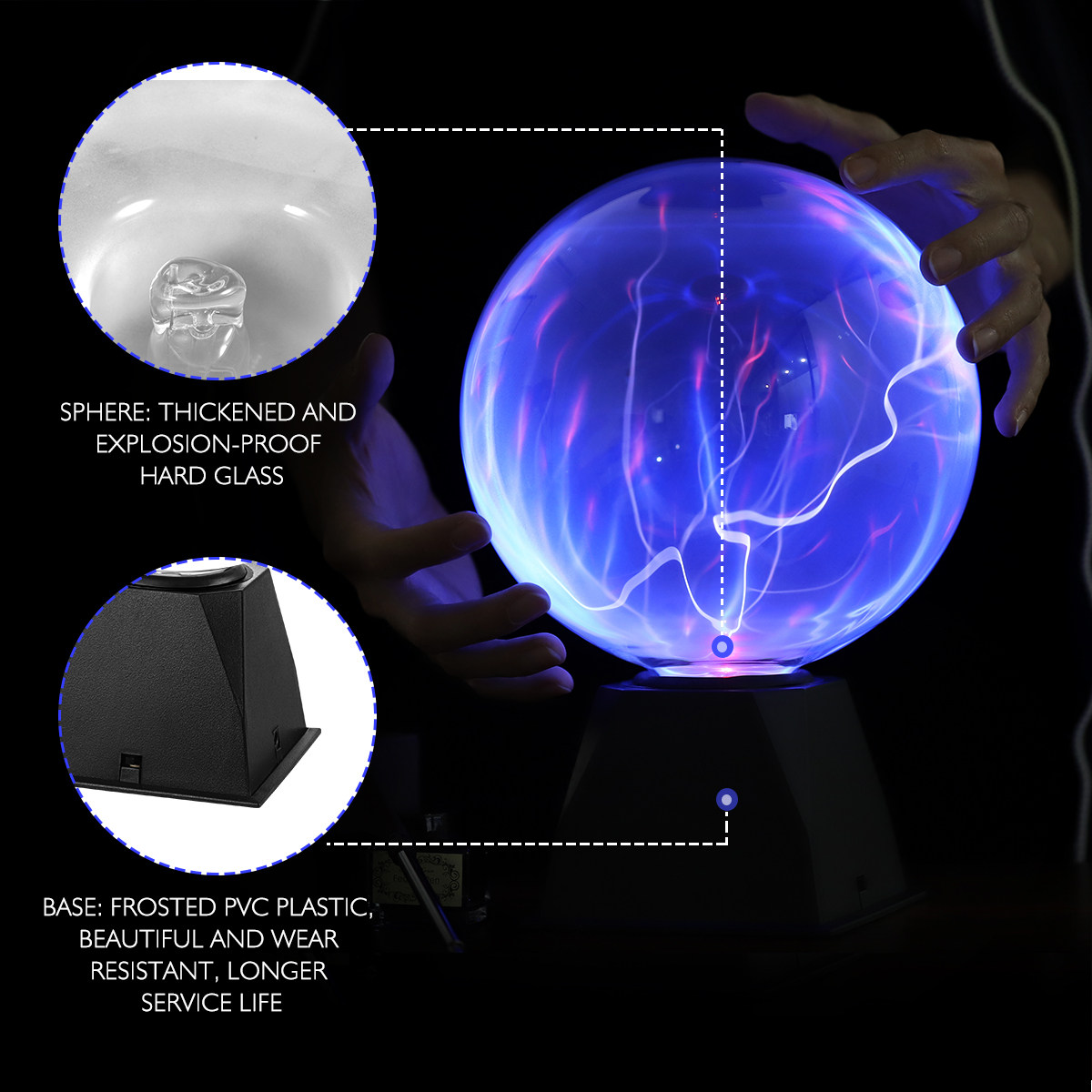 8 Inch Plasma Globe Lamp Educa - đánh giá và giá Globe Interactive Light
