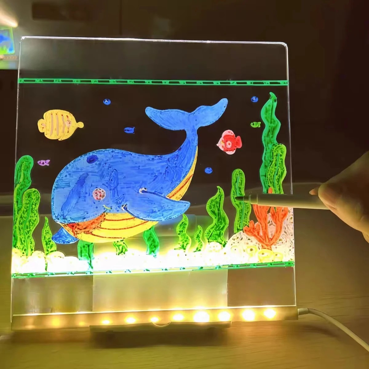 Magic Glow Kids Drawing Board: - đánh giá và giá Kids Education Tablet