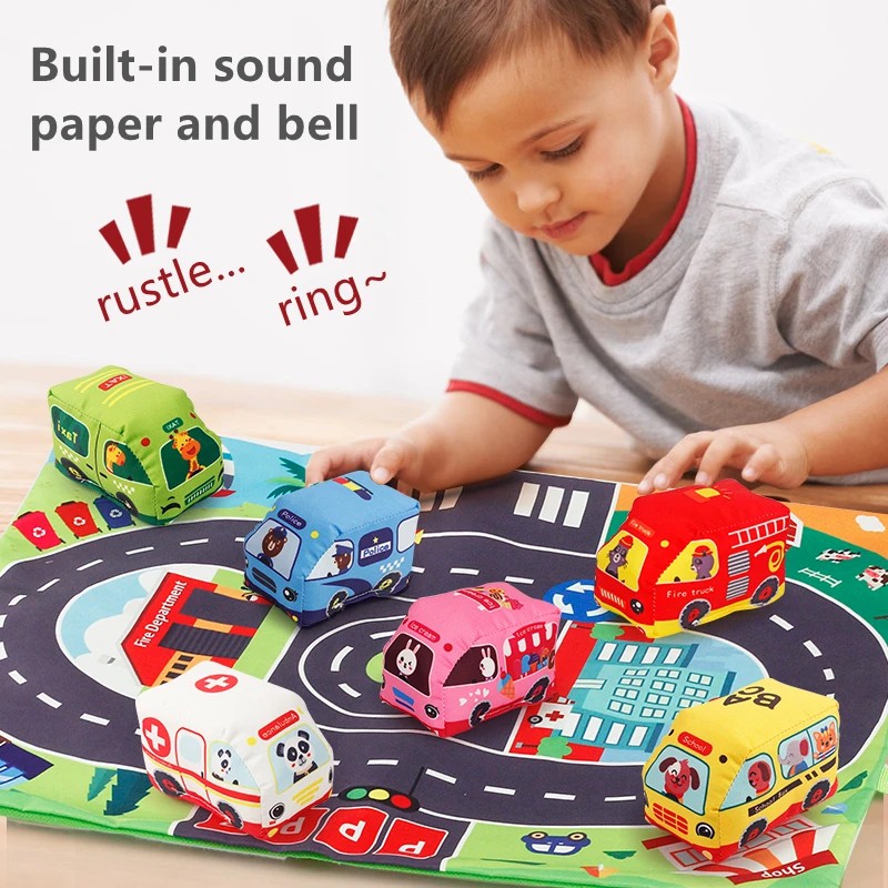 Soft Car Toy Set with Play Mat - đánh giá và giá Kids Educational Gadget